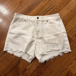 Brand new with Tags Aerie White Jean Shorts Distressed Cut Off Style--Size Small